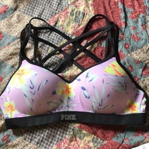 Pink Victoria secret ultimate bra